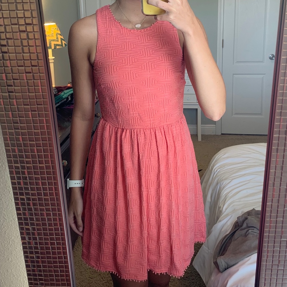 Coral boutique dress